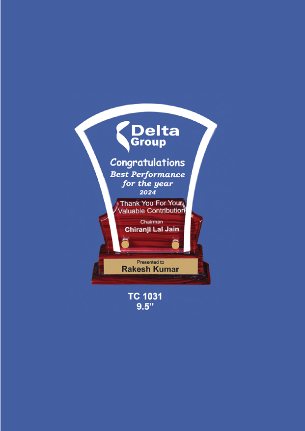 Acrylic  Trophy Supplier in Faridabad 