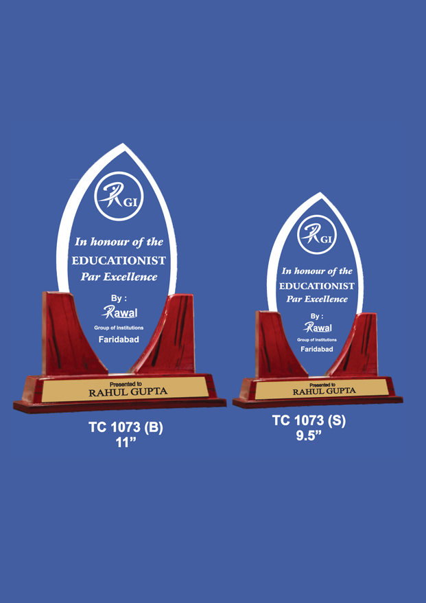 Acrylic Trophies maker for Police Awards 