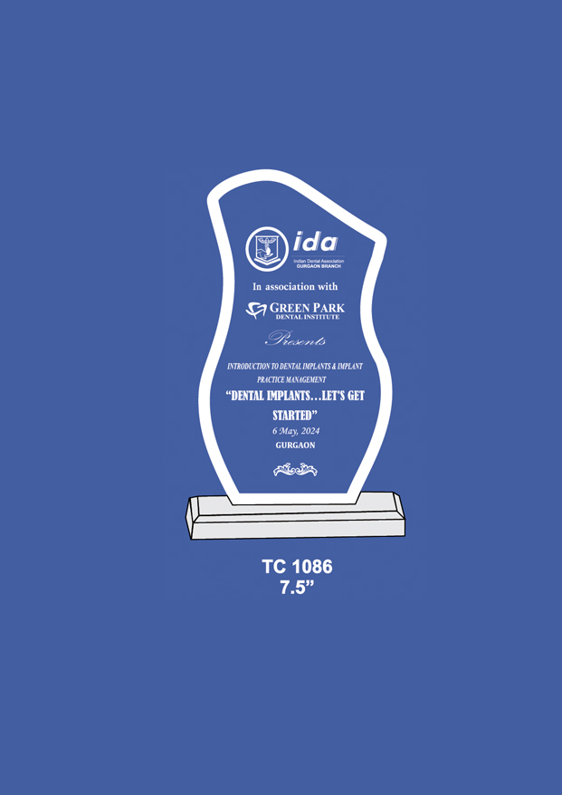 Acrylic Trophies supplier for corporates in Mumbai  