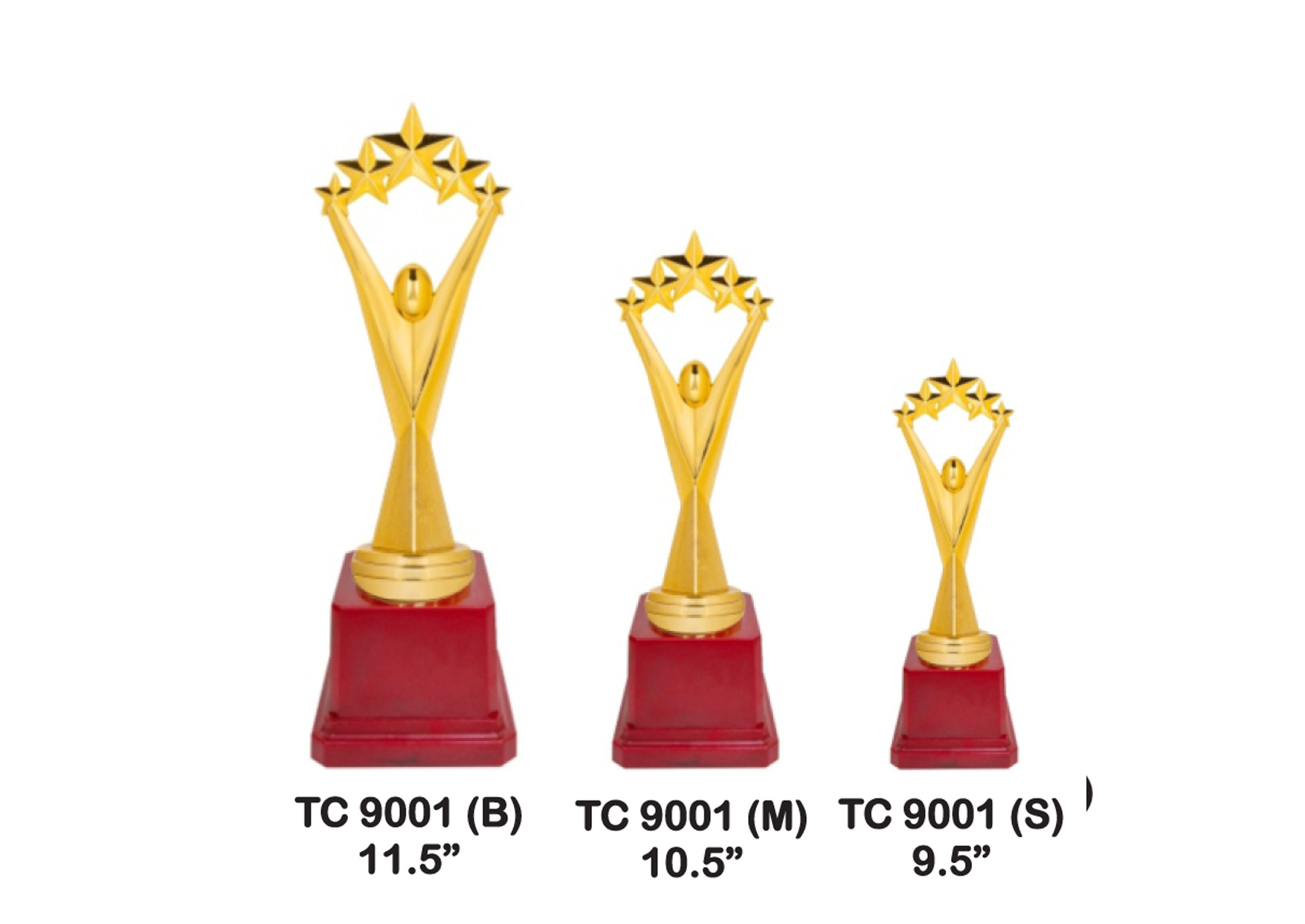 Flag Trophies with Red Base in Mumbai India