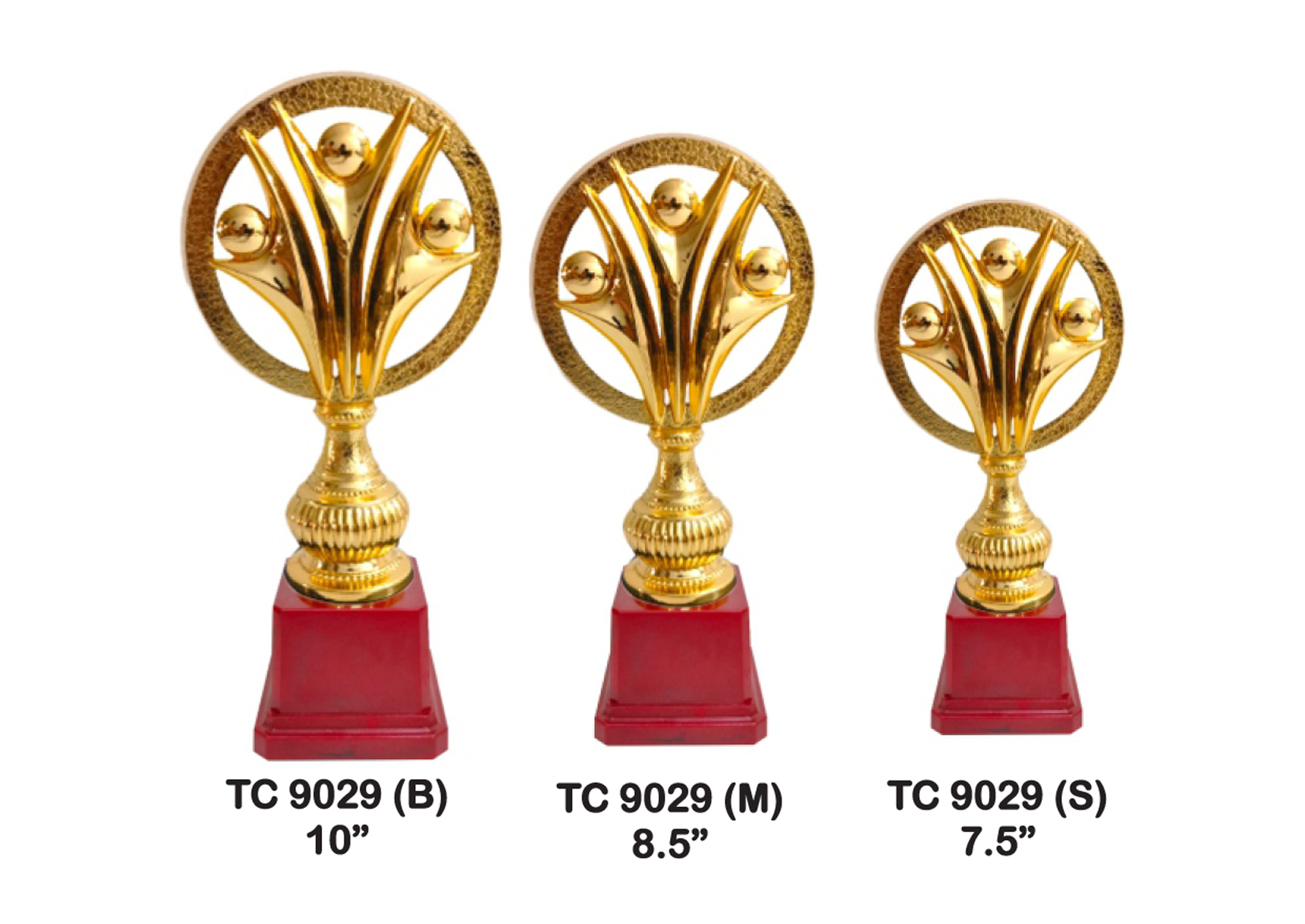 Flag Trophies with Red Base for sports day in Gurugram