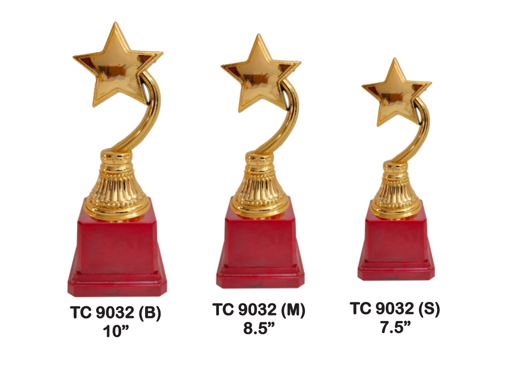 Flag Trophies with Red Base for sports day in Karnal