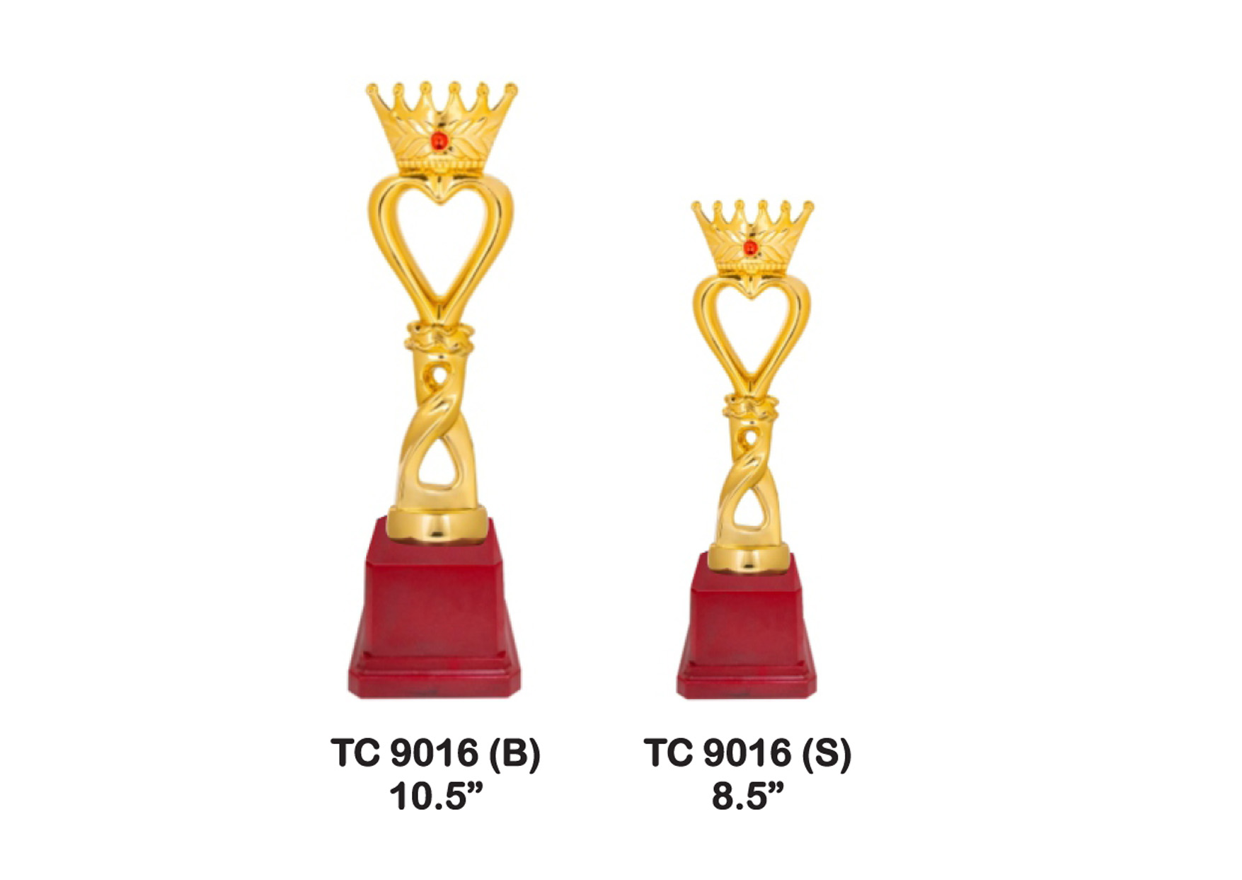 Flag Trophies with Red Base in Mumbai Marathons