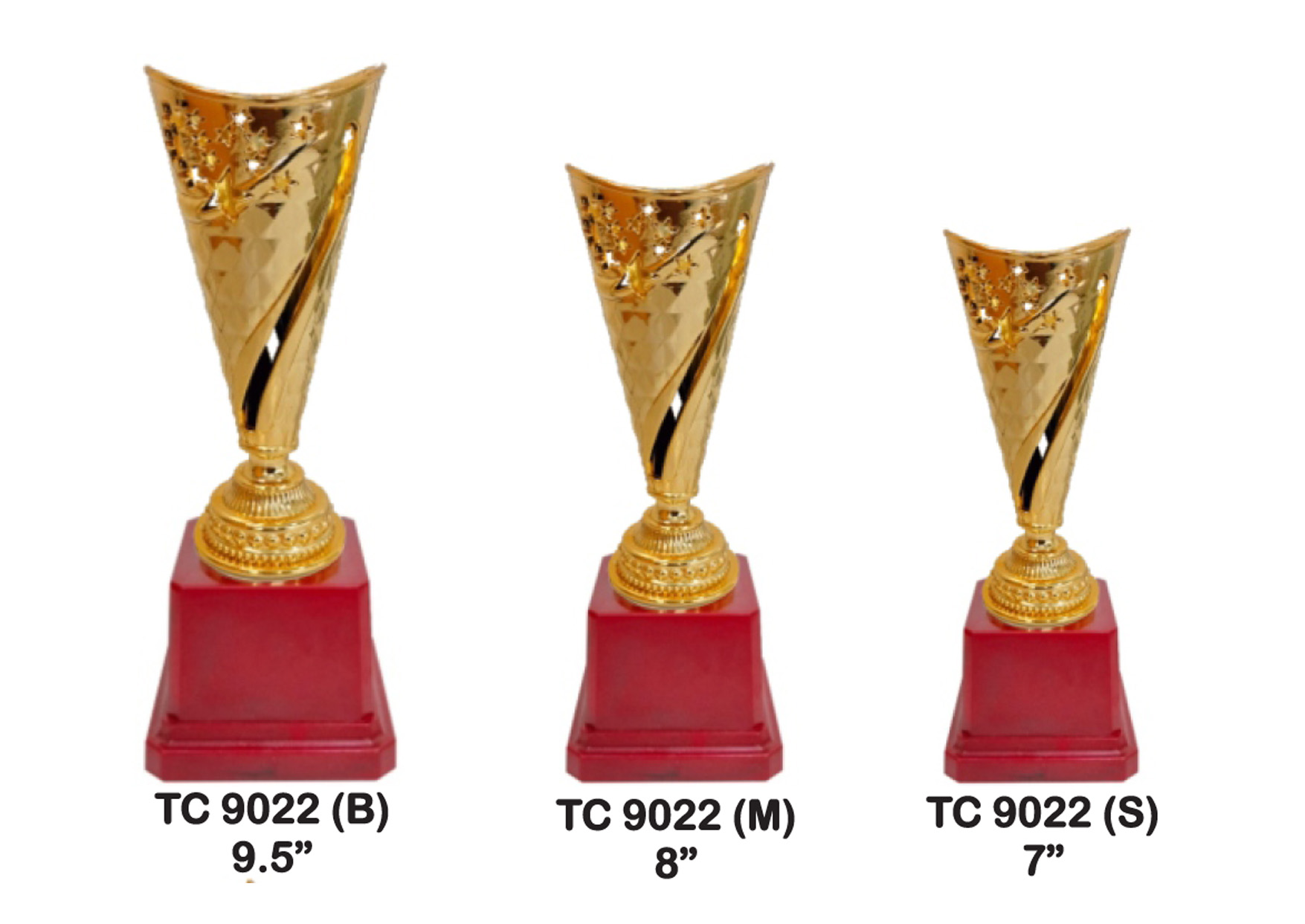 Flag Trophies with Red Base for sports day in Mumbai