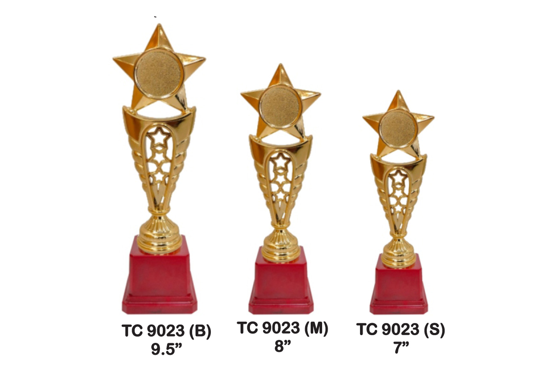 Flag Trophies with Red Base for sports day in Mumbai