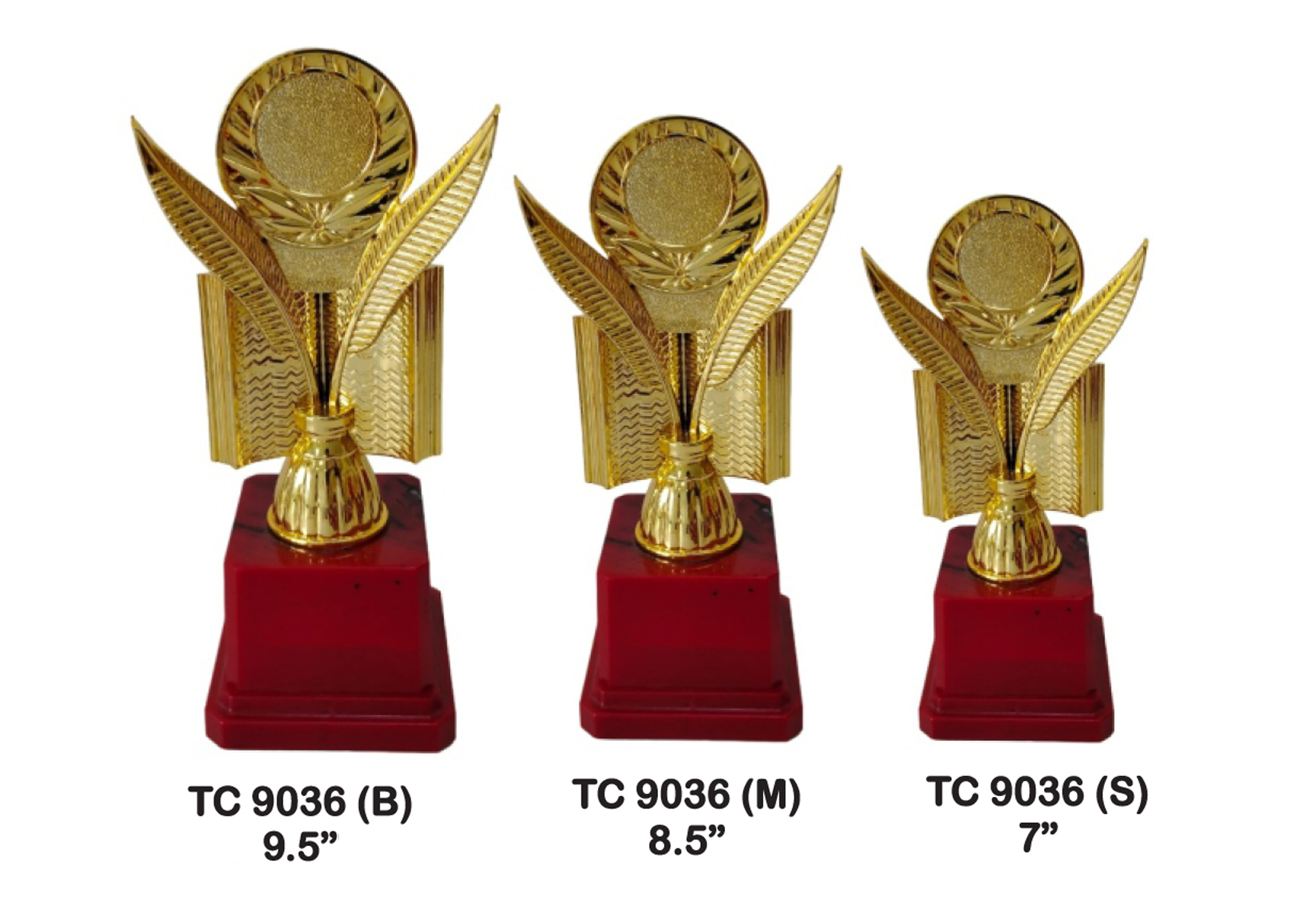 Flag Trophies with Red Base for sports day in Lucknow